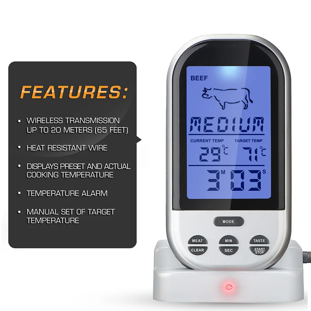 Беспроводной цифровой термометр DC112 кухонный прибор для измерения температуры