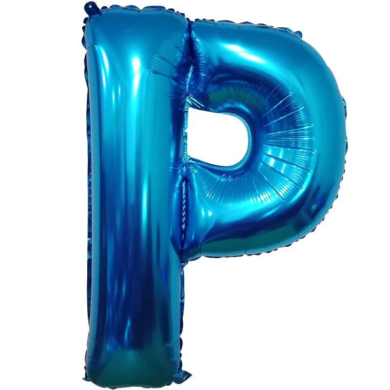 40-дюймовые воздушные шары из синей фольги с буквами Большие Гелиевые товары для