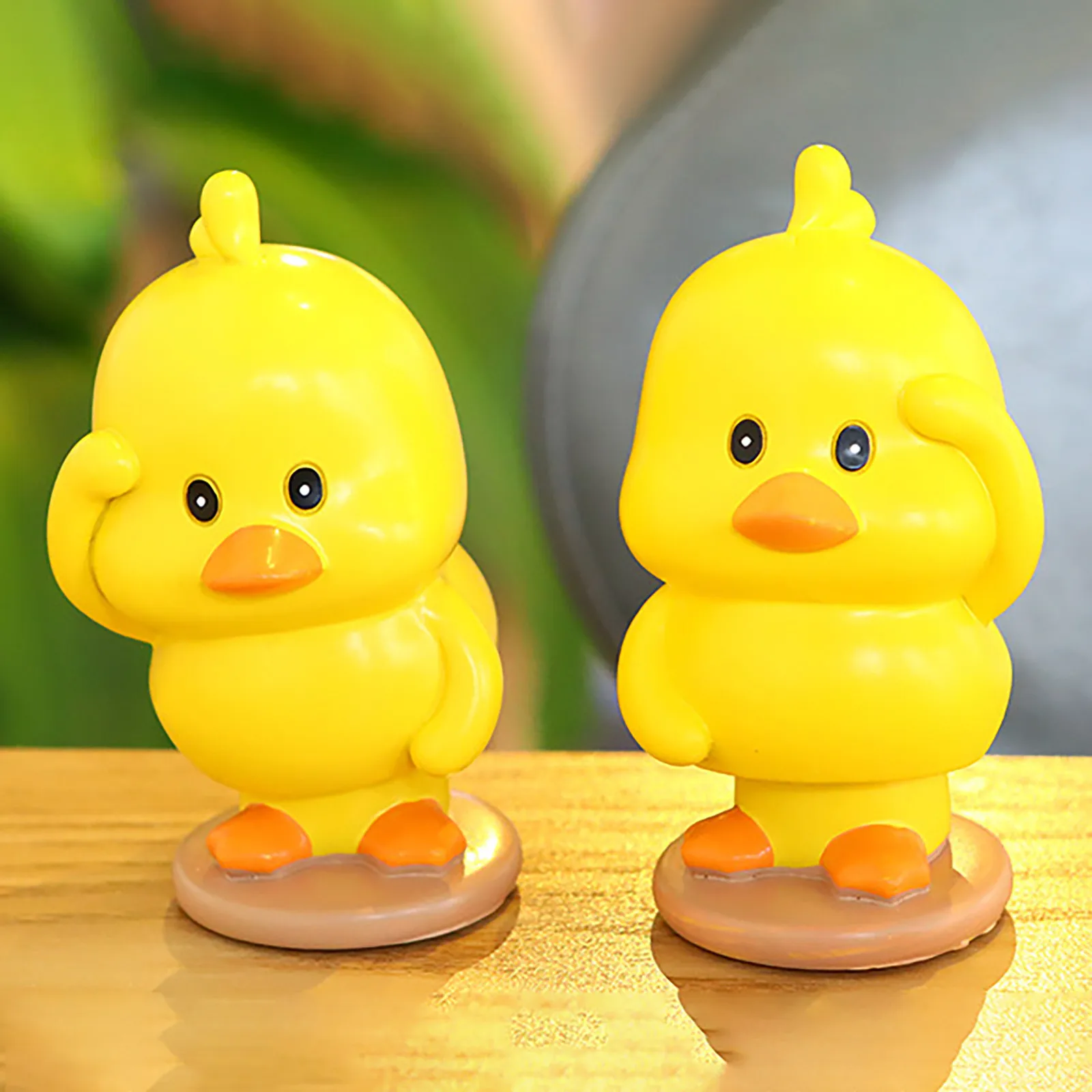 Милая мультяшная миниатюрная утка маленькие желтые утки украшения для