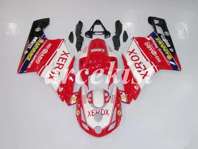 

Новый ABS мотоцикл Полный обтекатели комплект подходит для Ducati 749 999 2003 2004 03 04 749S 999S тела набор красный белый