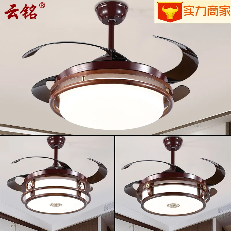 42 дюймов китайский стиль вентилятор люстра Невидимый потолочный светильник