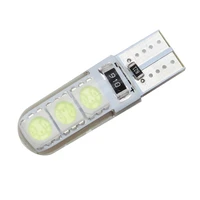 t10 high temperature resistant silicone w5w t10 5050 6smd automobile led bulb width lamp trunk lamp led lights for car