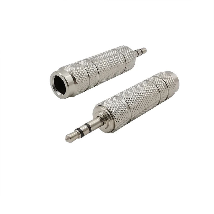 

4PCS Stereo Headphone Adapter 6.35 Male to 3.5mm Female and 1/8 Inch Plug to 1/4 Inch Jack Audio Stereo AUX Converter Amplifier