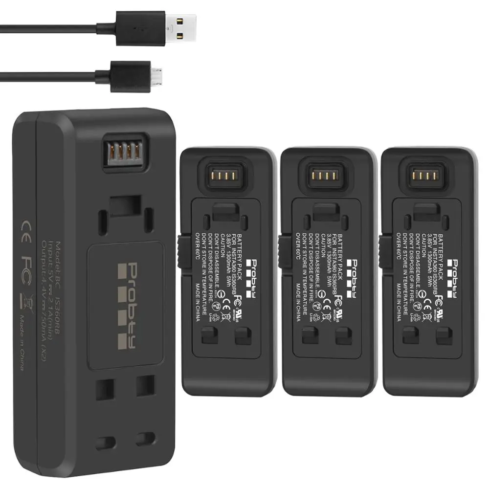 Для Insta360 ONE R 1300 мАч аккумулятор или быстрое зарядное устройство для Insta 360