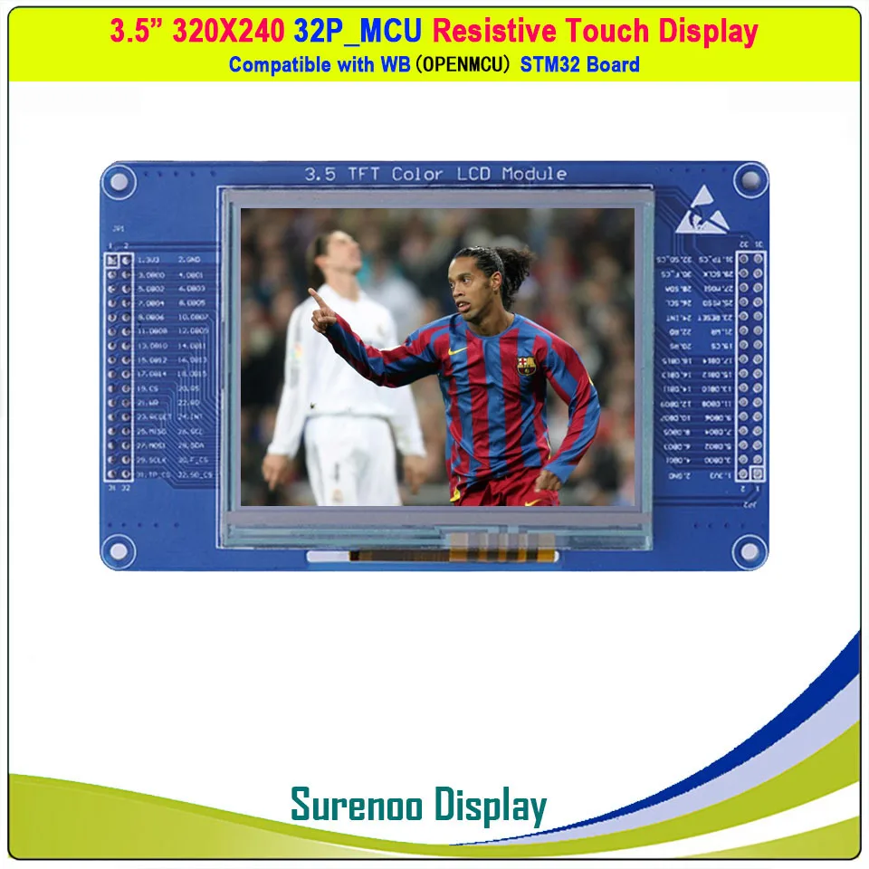 3 5 дюймов 320*240 SSD2119 32P_16Bit MCU параллельный резистивный сенсорный TFT ЖК модуль