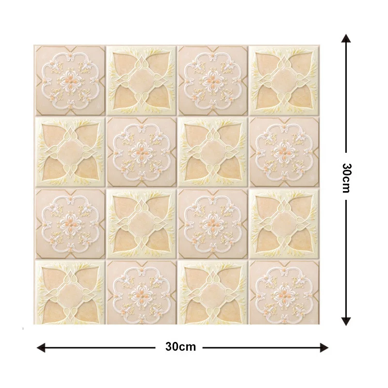 Имитация керамической плитки настенная бумага 3D настенный Декор Цветы