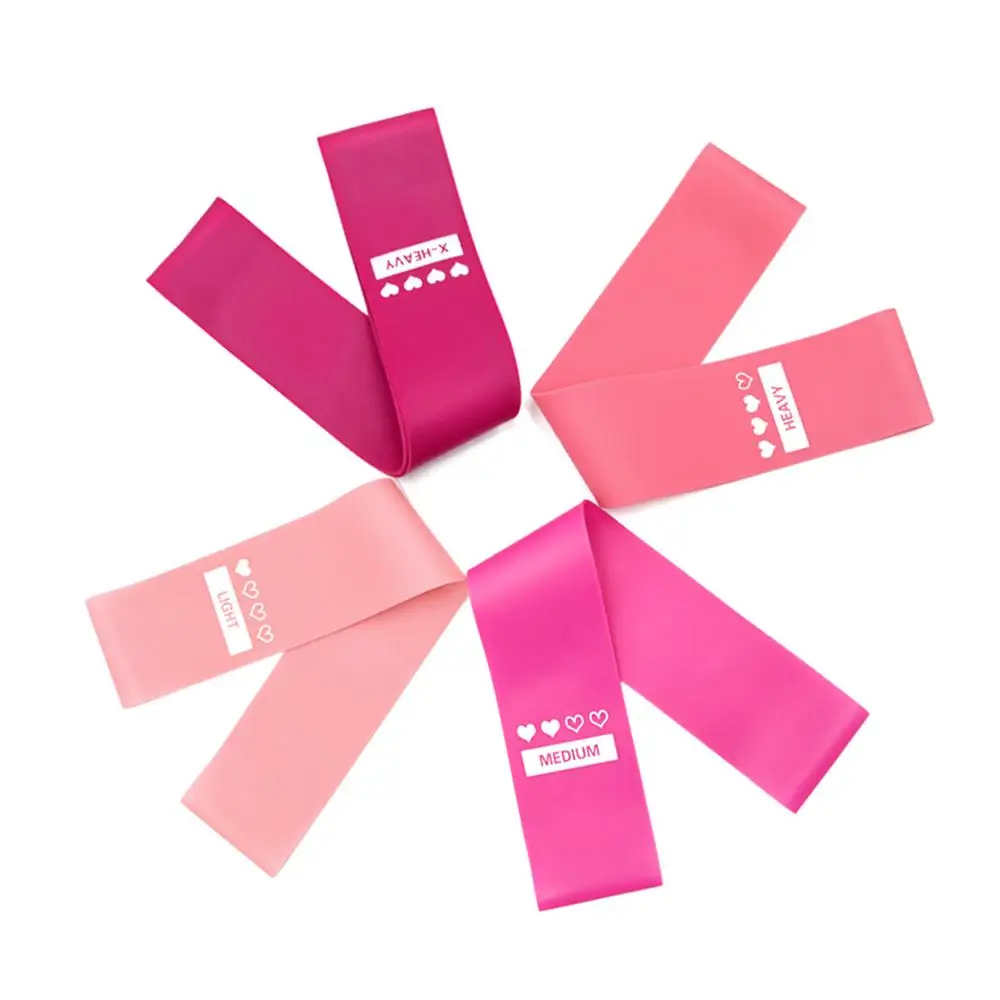 

4PCS fitness rubber band yoga resistance band gym training strength resistance band Pilates sports rubber fitness equipment