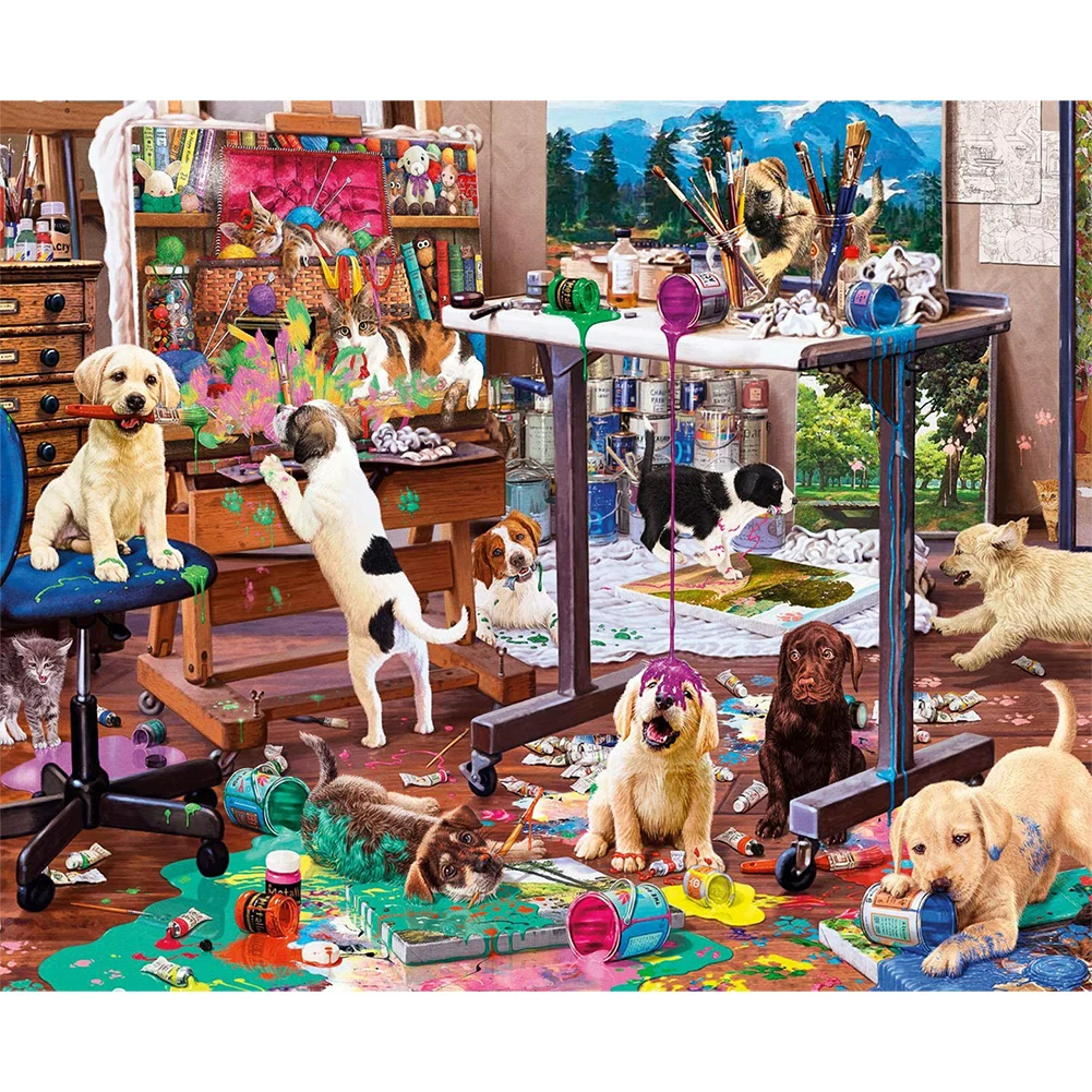 5D мозаичная картина с изображением животных полный дрель алмазов домашний декор