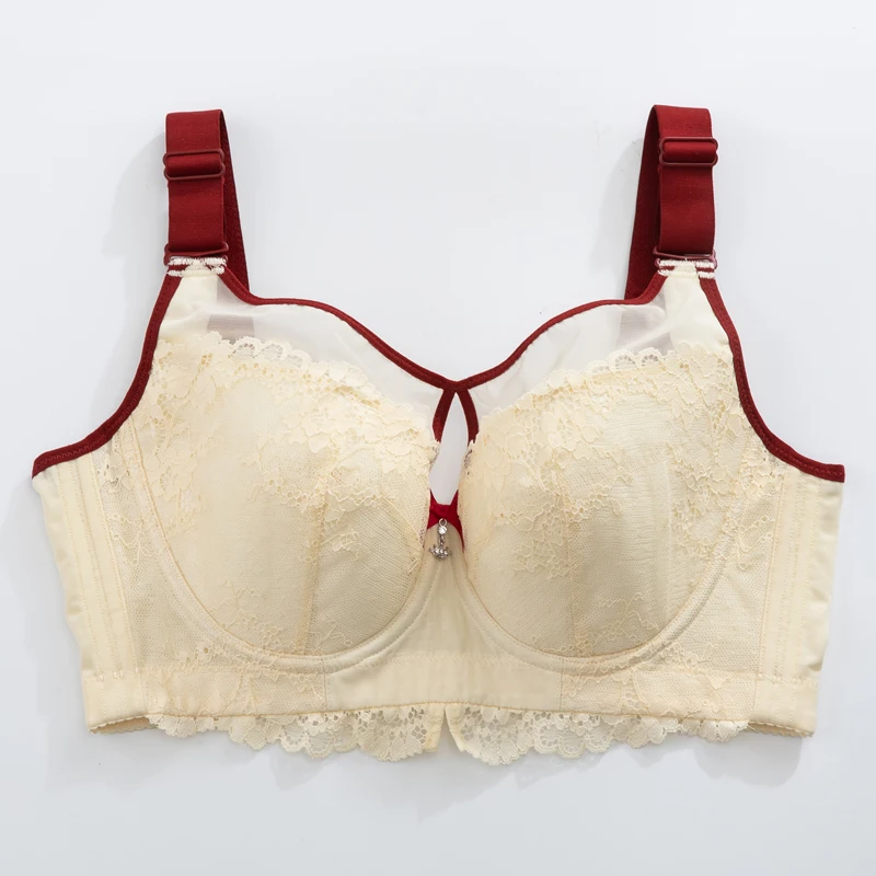 Women Full Coverage Underwired Plus Size Floral Lace Bra 34 36 38 40 42 44 46 C D E F G H I J