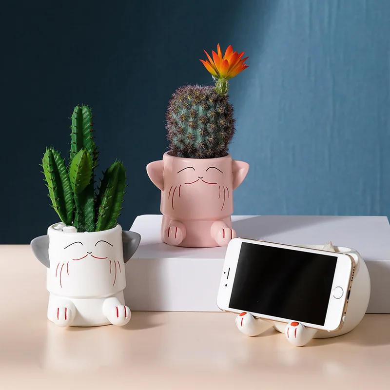 Суккулентное растение креативное зеленое украшение Северной Европы настольный