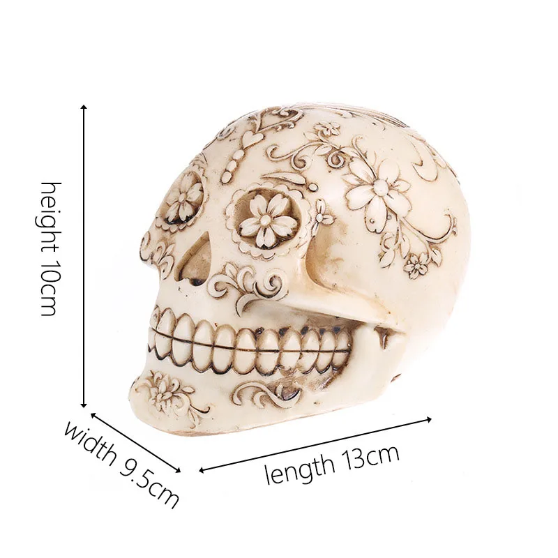 VILEAD украшения для дома смола череп аксессуары ручной работы скульптура статуи