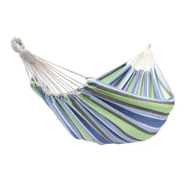 

【USA READY STOCK】 Portable Polyester Cotton Hammock Green Firm