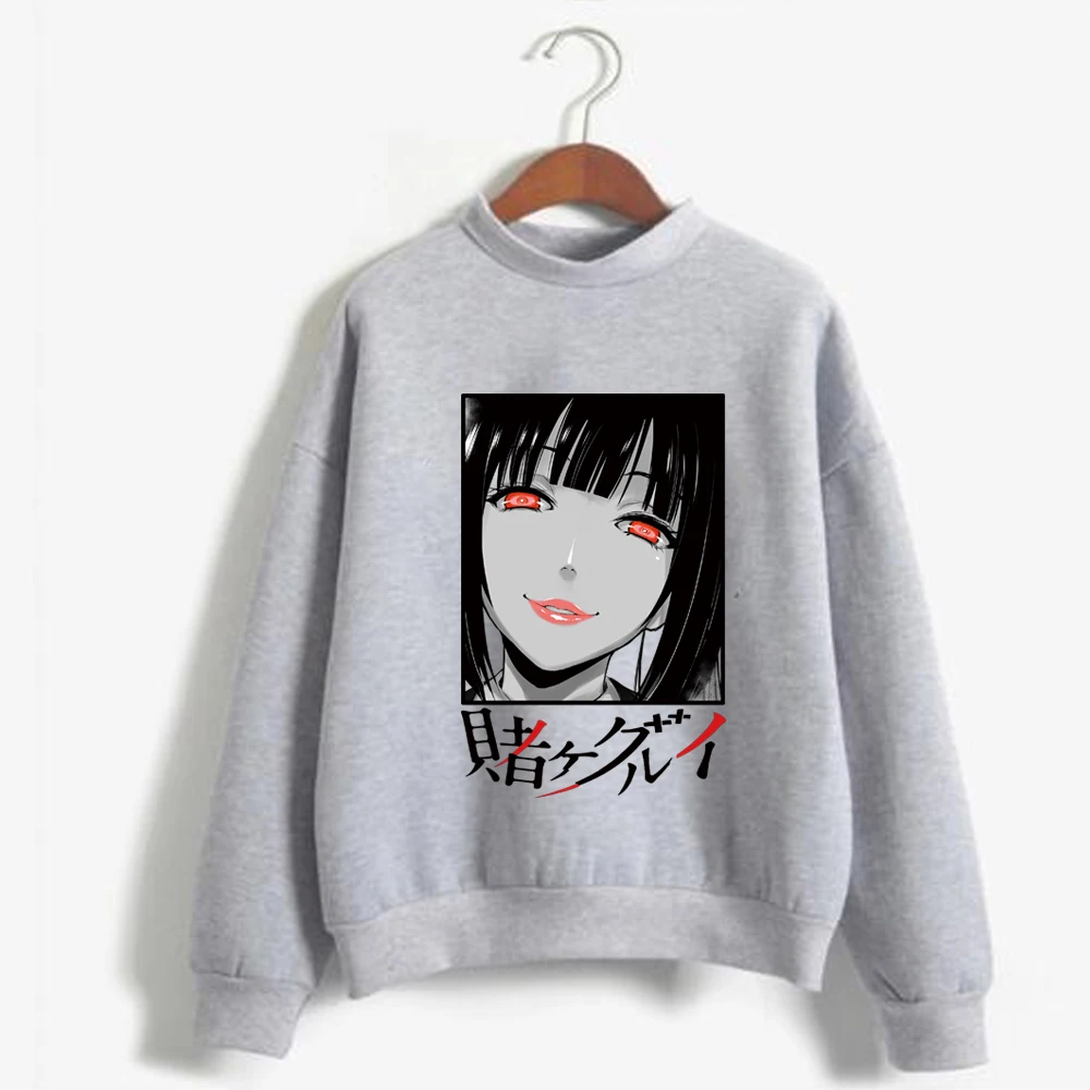 

Hoe Anime Kakegurui Yumeko Jabami Hoodie Long Sleeves O-neck Woman Winter Cloth