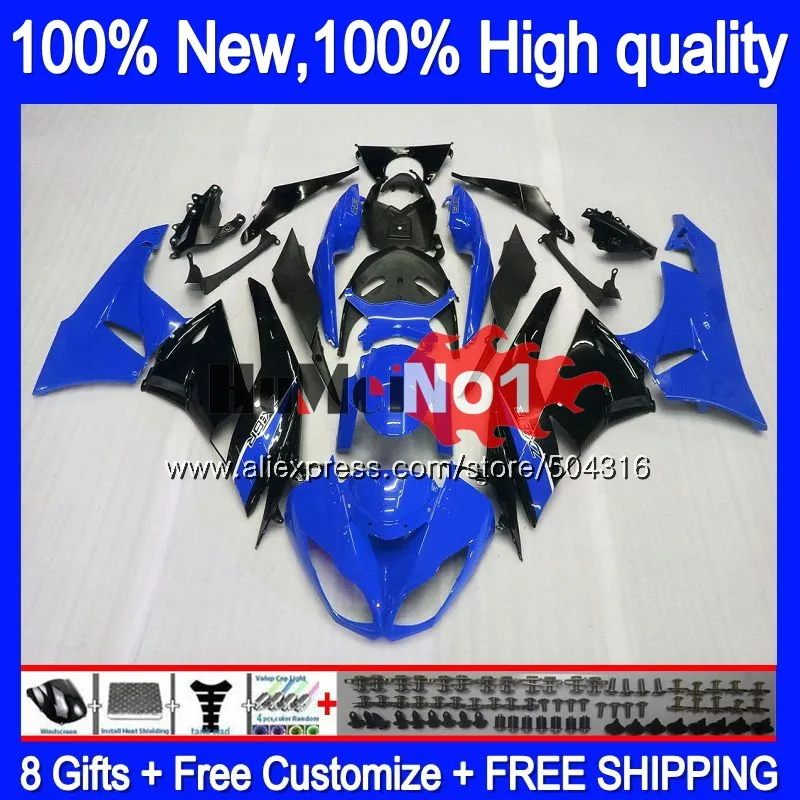 

Body For KAWASAKI ZX636 ZX 6R ZX600 ZX6R 09 10 11 12 Blue black 58MC.74 ZX 636 600CC ZX-636 ZX-6R 2009 2010 2011 2012 Fairings