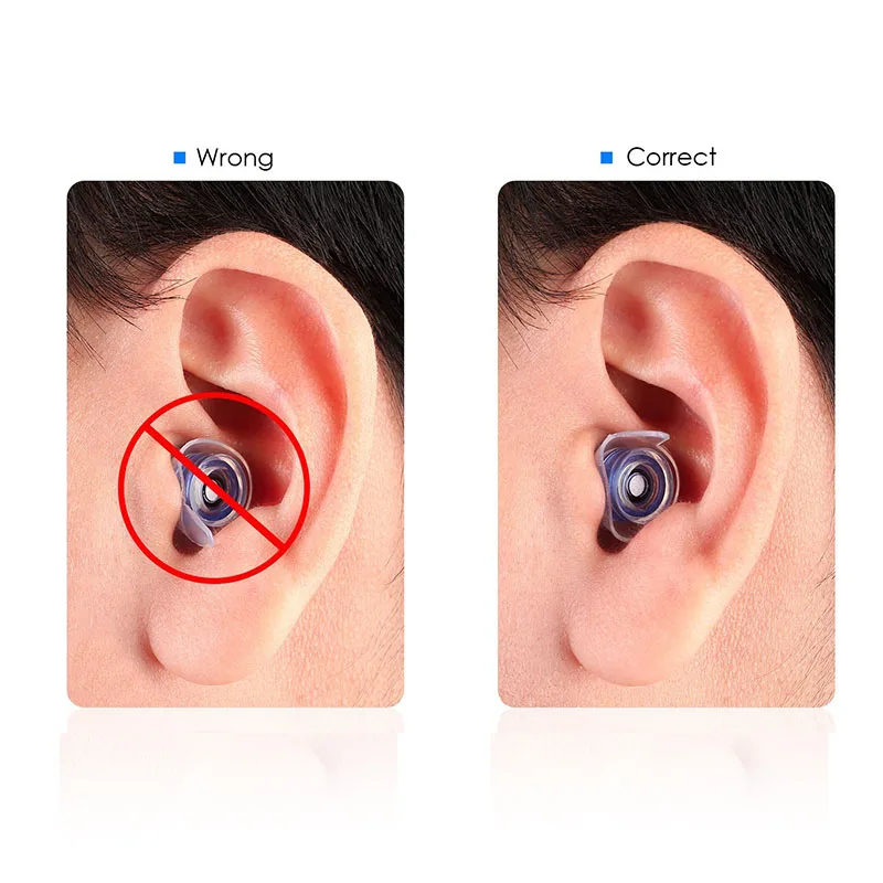 Беруши для защиты слуха удобные прозрачные мягкие силиконовые беруши музыки