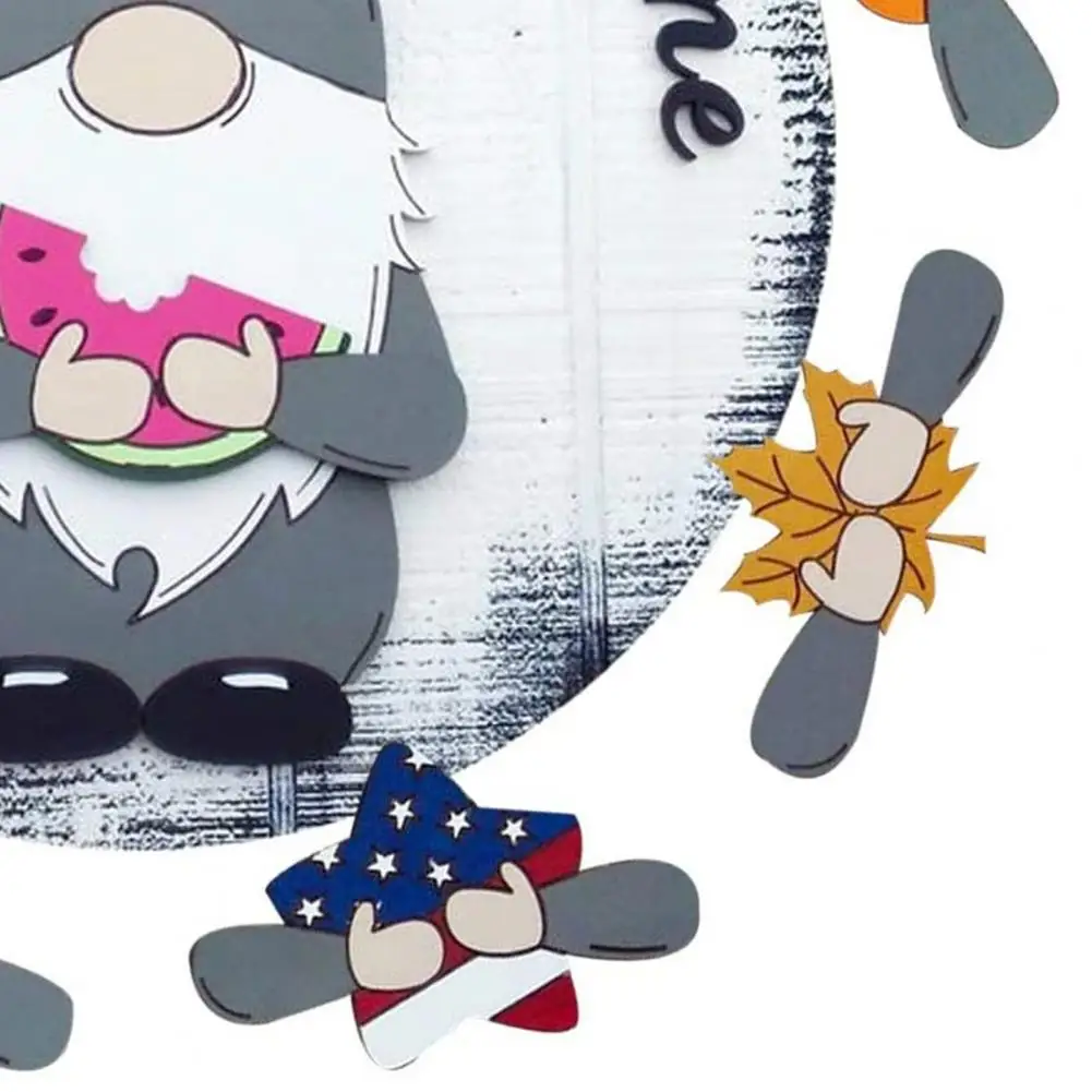 

Door Sign Easy to Carry Decorative Wood Lovely Pattern Durable Hanging Sign for Home Decor Accessories