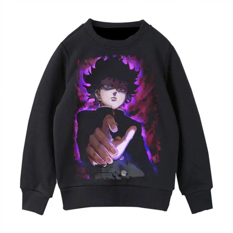 

Hot Anime Mob Psycho 100 Mobu Saiko Hyaku Cosplay Hoodie Print Unisex Sweater New Fashion Casual Loose Round Neck Sweatshirts