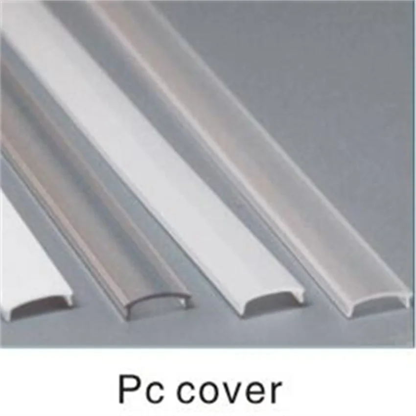 

Free Shipping New Design Hot Sell Aluminum Pofile with Milky or Transparent Cover for LED Strips Housing