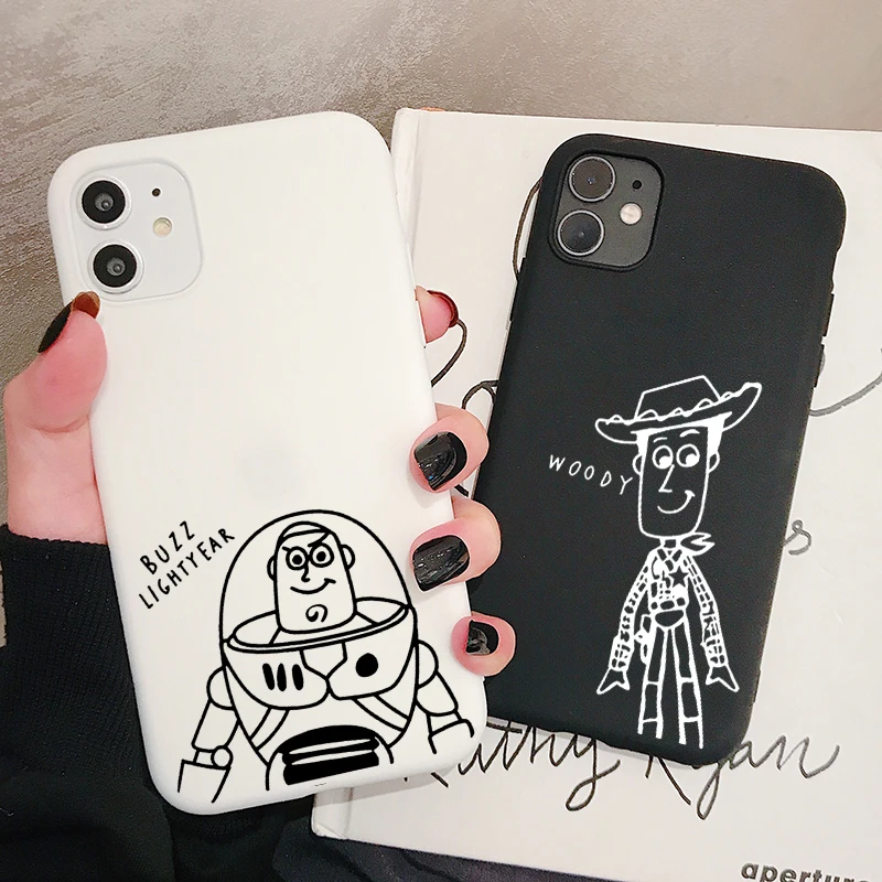 Чехол для телефона Toy Story Buzz Woody Samsung Galaxy S10 S9 S8 S7 S6 Plus Lite edge S10e матовый Силиконовый