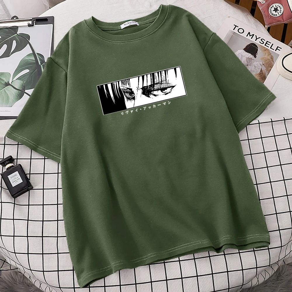 

Футболка мужская оверсайз с принтом из японского аниме «атака на Титанов»