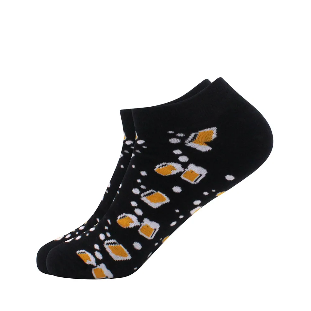 

Summer Socks Quality Business Geometric Lattice Colorful Mens Cotton Socks 2021 Socks Men's Latest Design Boat Socks Short