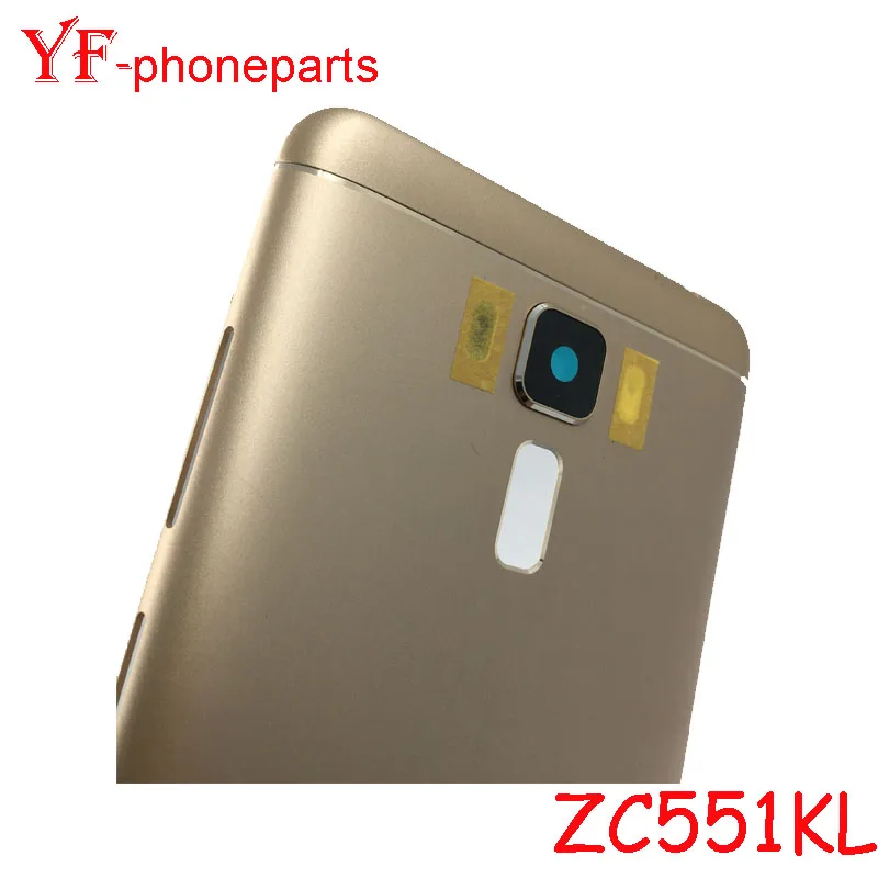 10Pcs For Asus Zenfone 3 Laser ZC551KL Back Battery Cover Rear Panel Door Housing Case Repair Parts + Power Volume Button - купить по