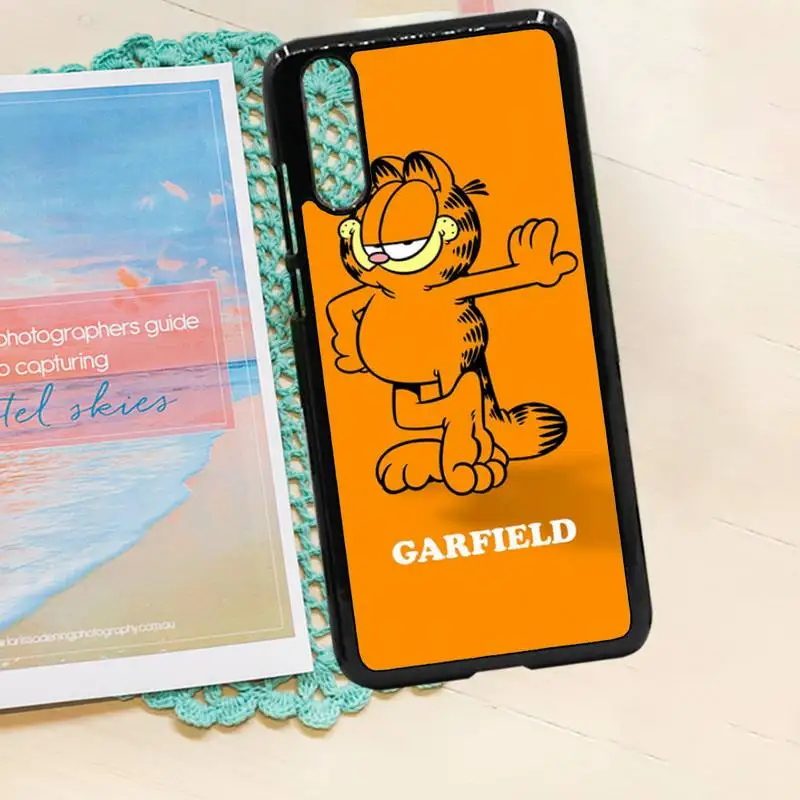

Garfield cut cartoon cat luxury protective Phone Case shell PC for iPhone 11 12 pro XS MAX 8 7 6 6S Plus X 5S SE 2020 XR