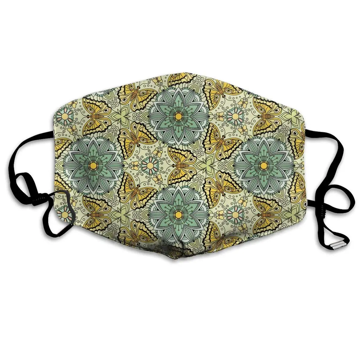 

Butterflies Kaleidoscope Washable Reusable Mask, Cotton Anti Dust Half Face Mouth Mask For Kids Teens Men Women With