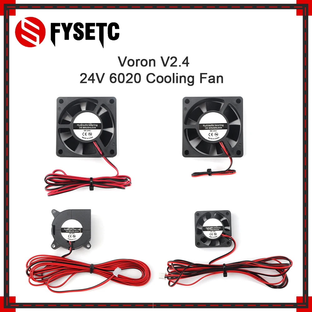 VORON 2 4 Комплект вентиляторов 3 шт. 60*60*20 мм 24 В и 1 4020 в вентилятор 4010 с 2-контактным
