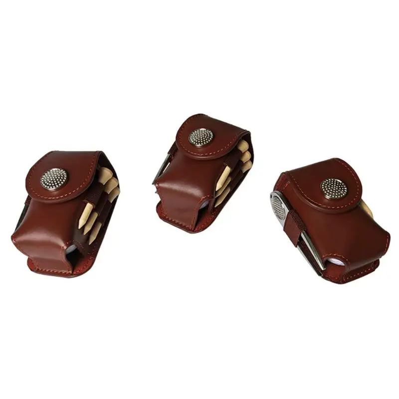 Мини сумка для гольфа из искусственной кожи с зажимом и шариками|Обучение гольфу|