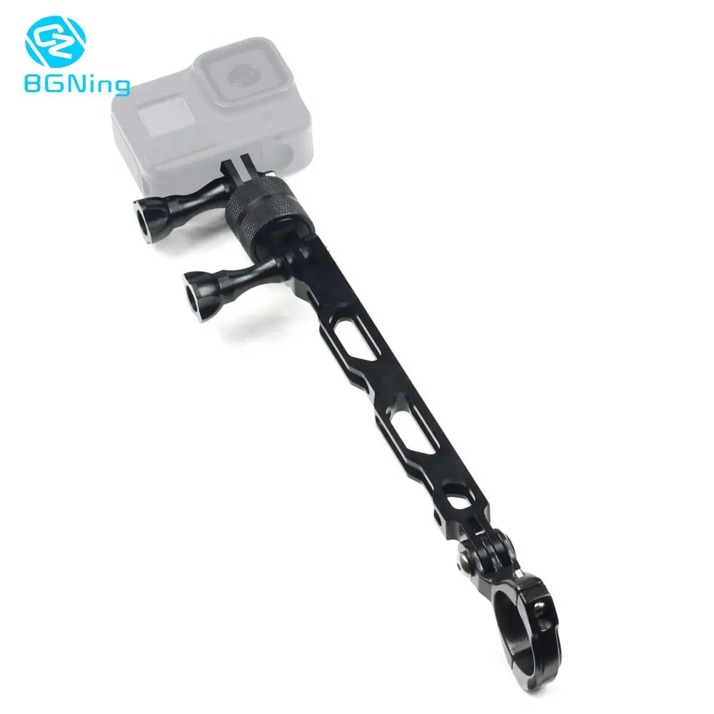 

360Degree Rotation Bike Clamp Clip Mount w/ Selfie Extension Arm Bracket for GoPro Max 8 7 6 5 for AKASO EK7000 4K Sports Camera