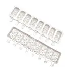 8 ячеек маленькая Алмазная форма эллипса силиконовая форма для мороженого Сделай Сам формочки для домашнего фруктового сока многоразовые инструменты для мороженого