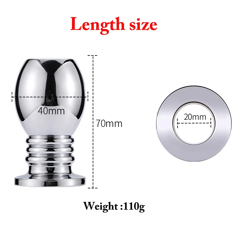 Полые Металлические анальные бусины Анальная пробка массажер простаты душ