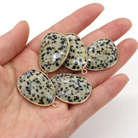 new natural damation jaspers pendant section irregural shape stone pendants charms for jewelry making diy necklace size 23x34mm