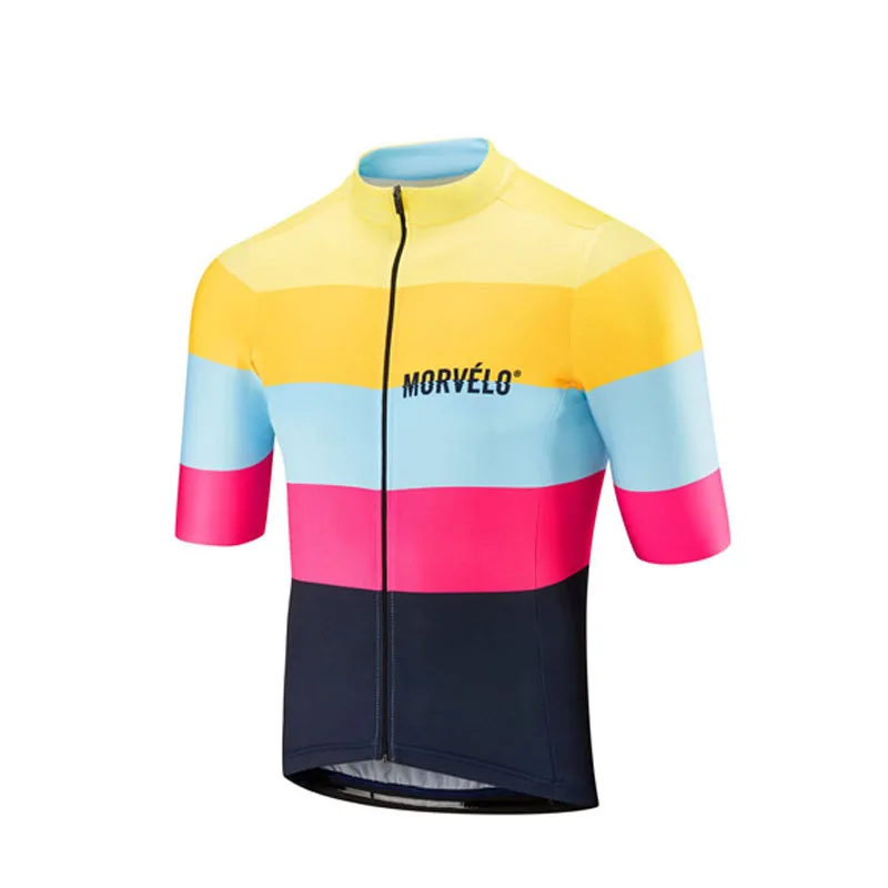 Morvelo Pro Велоспорт Джерси Топы летние гонки велосипедная одежда Ropa Ciclismo короткий
