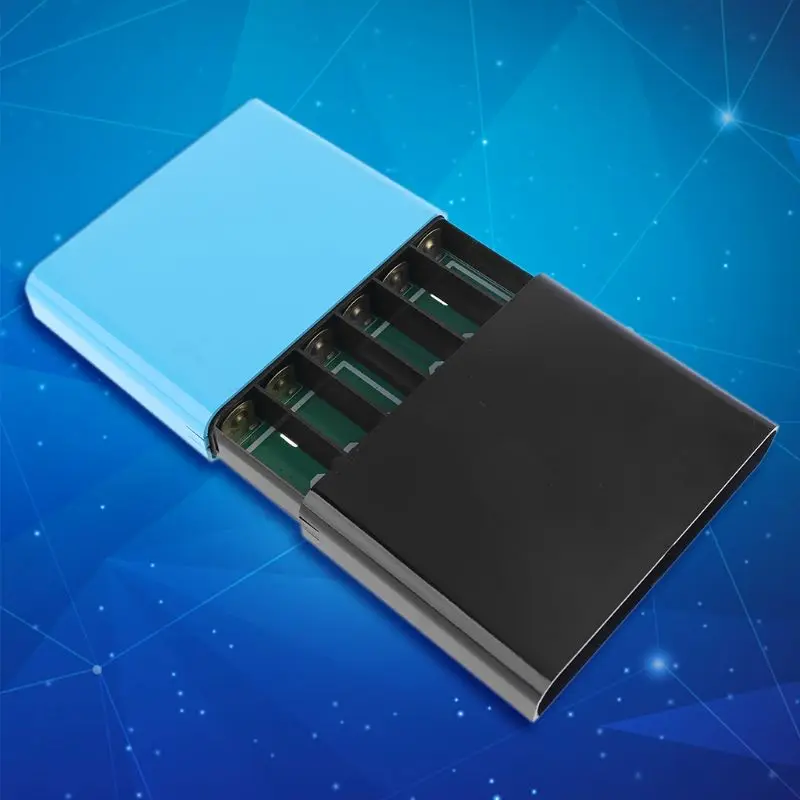 

USB 5.5x2.1 DC 12V-24V Output 12x 18650 Batteries DIY Power Box for Laptop Phone W0YE