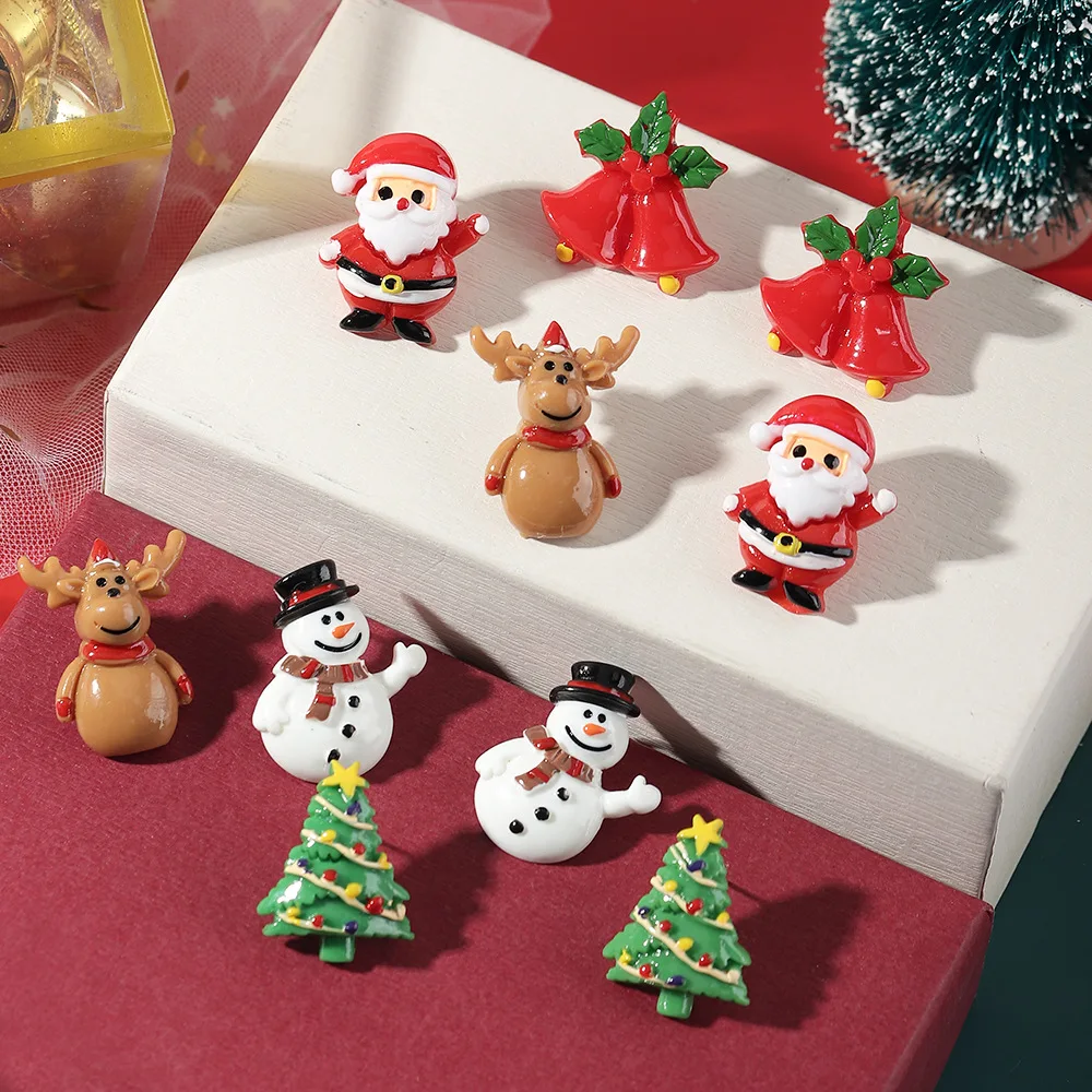 

Fashion Elk Snowman Tree Bells Earrings for women Christmas Santa Claus Ear studs earring Girls Fine Jewelry Popular Party Gifts
