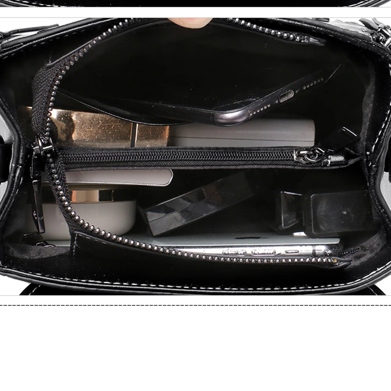 

Female Bag Trend Fashion Single-handle Shoulder Bag Lock Women's Messenger Bag First Layer Cowhide Small Bag Female