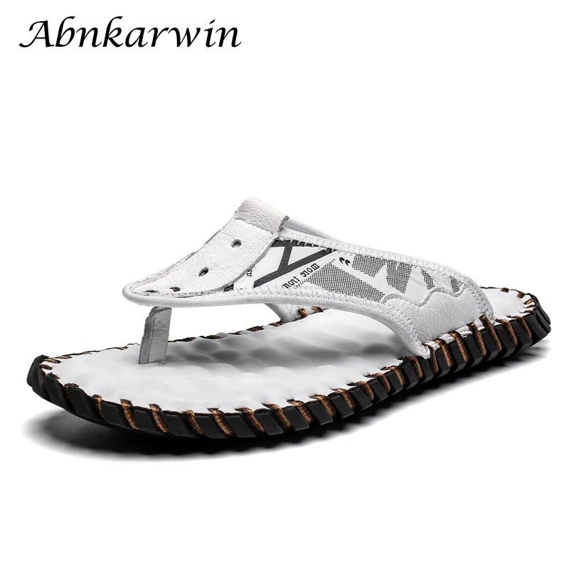 

Мужские кожаные шлепанцы для ношения на улице, модные, шлепанцы для улицы, летние шлепанцы ручной работы, мужские шлепанцы, мужская обувь ра...