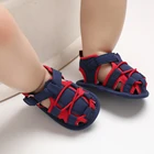 Летняя детская обувь для новорожденных мальчиков и девочек 0-18 месяцев, пляжная обувь для первых шагов, Детская Повседневная Удобная спортивная летняя обувь