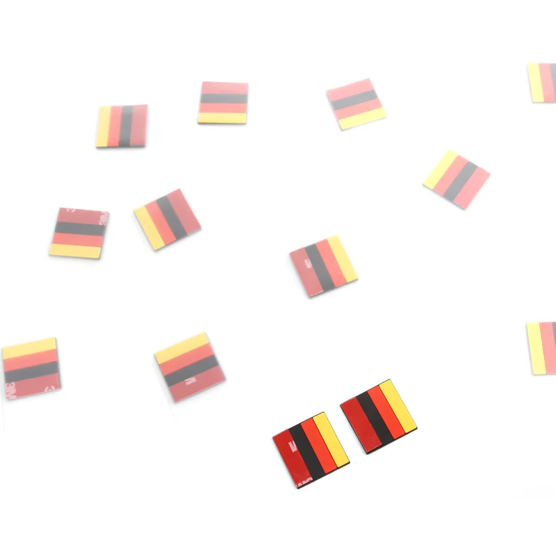 2-10 шт. автомобильные 3D наклейки с немецким флагом декоративная эмблема