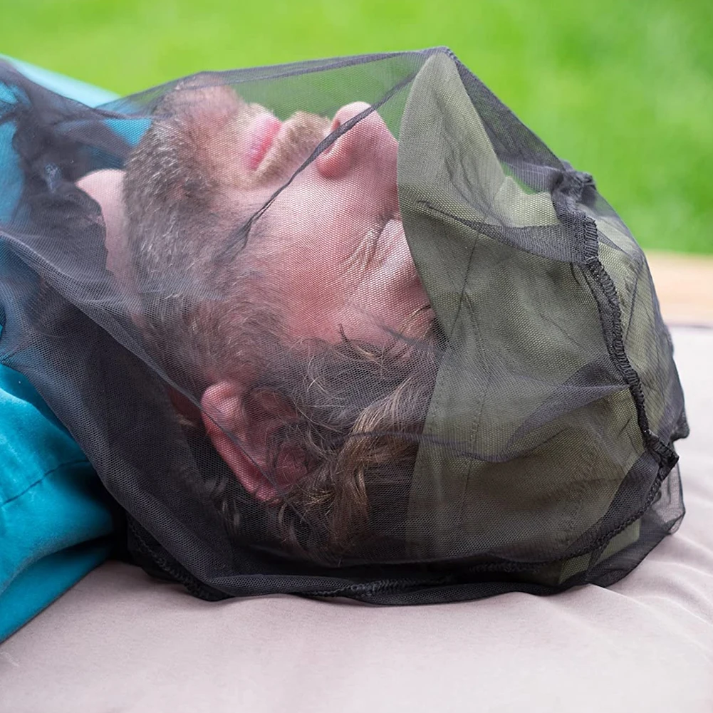 

5PCS Mosquito Hat Head Men Fishing Cap Wide Brim Visor Sunshade Hunting Bee Keeping Mesh Hat Insects Prevention Neck Head Cover