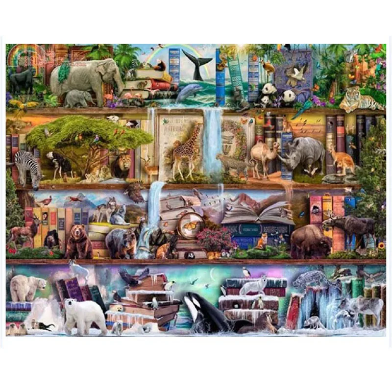 Полная квадратная круглая картина-книжка 5D сделай сам алмазная вышивка Набор для