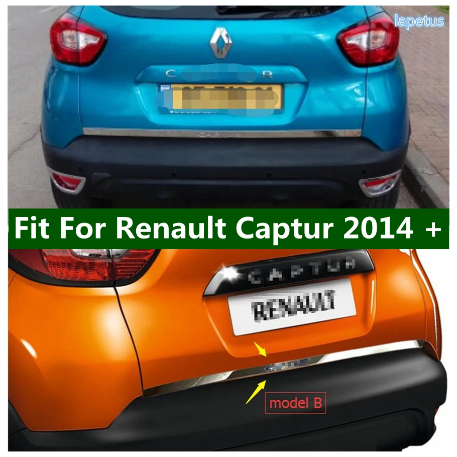 

Lapetus Accessories For Renault Captur 2014 2015 2016 Stainless Steel Rear Tail Tailgate Trunk Lid Molding Cover Streamer Trim
