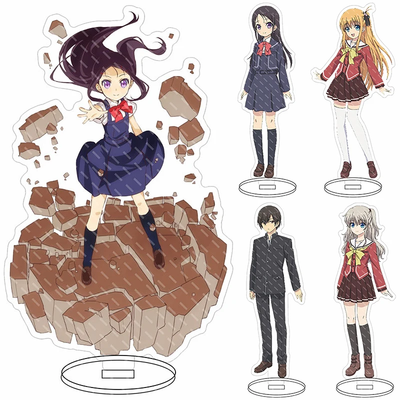 Модель настольная пластина для декора с изображением Аюми Отосака из аниме "Шарлотта".