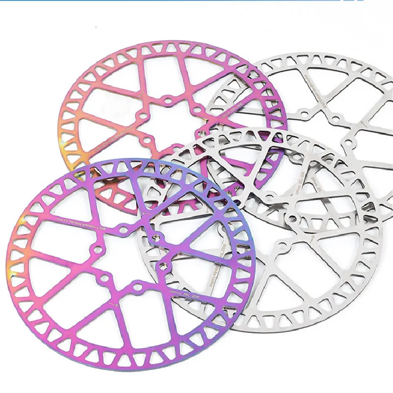 

JEDERLO Bicycle Disc 160mm Colorful Mountain Bike Hollow Disc