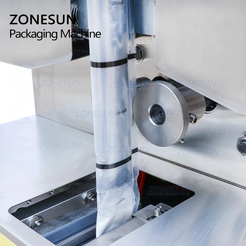 ZONESUN ZS F100 4 сторонняя упаковочная машина для порошковых подушек пластиковых