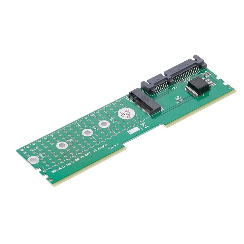 M.2 NGFF B-Key SSD to SATA Adapter DDR Memory Slot Expansion Board Raiser Riser Card Support 2230 2242 2260 2280 M2 | Электроника