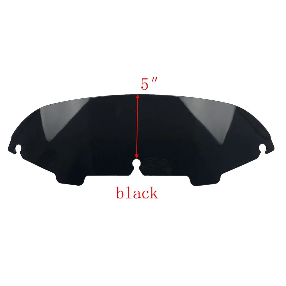 

5" Motorcycle Windshield Windscreen Case for Harley Touring Electra Glide FLHTC FLHX FL 1996-2013