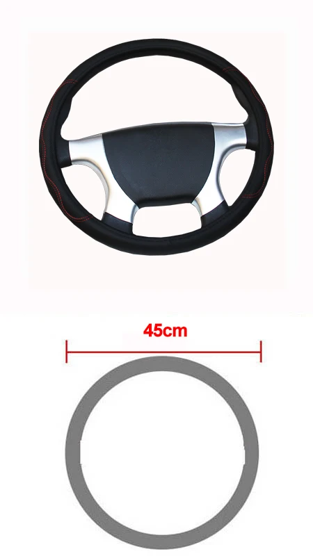 

Автомобильный грузовик из искусственной кожи с тиснением на руль, чехол на руль для автодиаметров 36, 38, 40, 42, 45, 47 50 см, 7 размеров на выбор